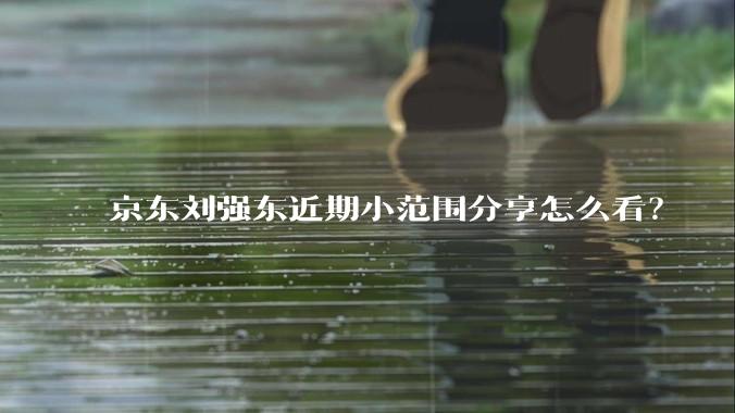 京东刘强东近期小范围分享怎么看？